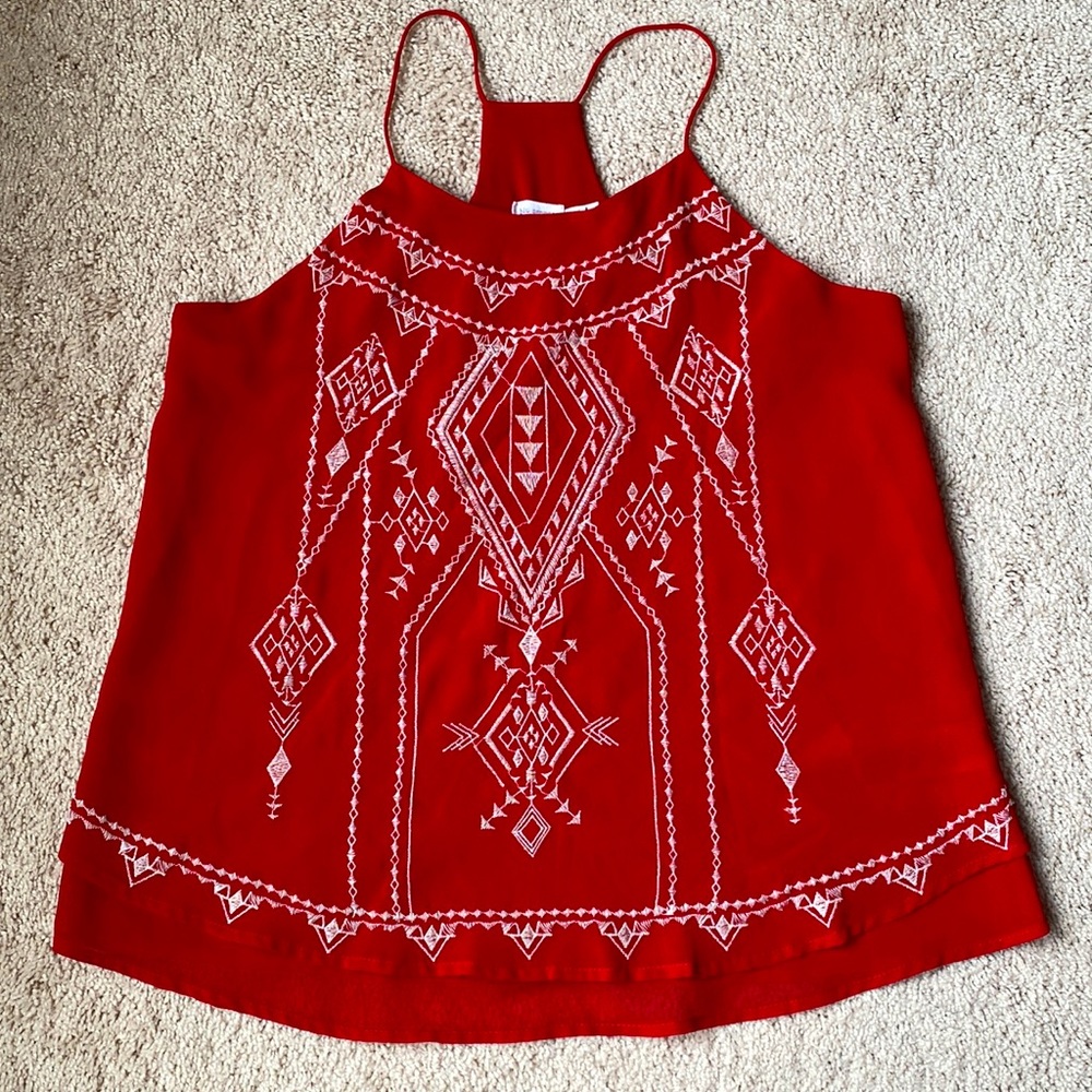 Red Halter Tank
